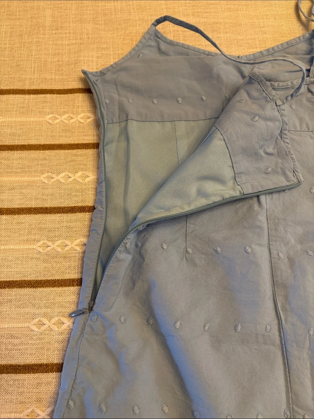 Old Navy Blue Eyelet-Trim Slip Dress for Girls
